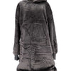 Overige merken hoodie plaid sherry 70x110 cm charcoal grey