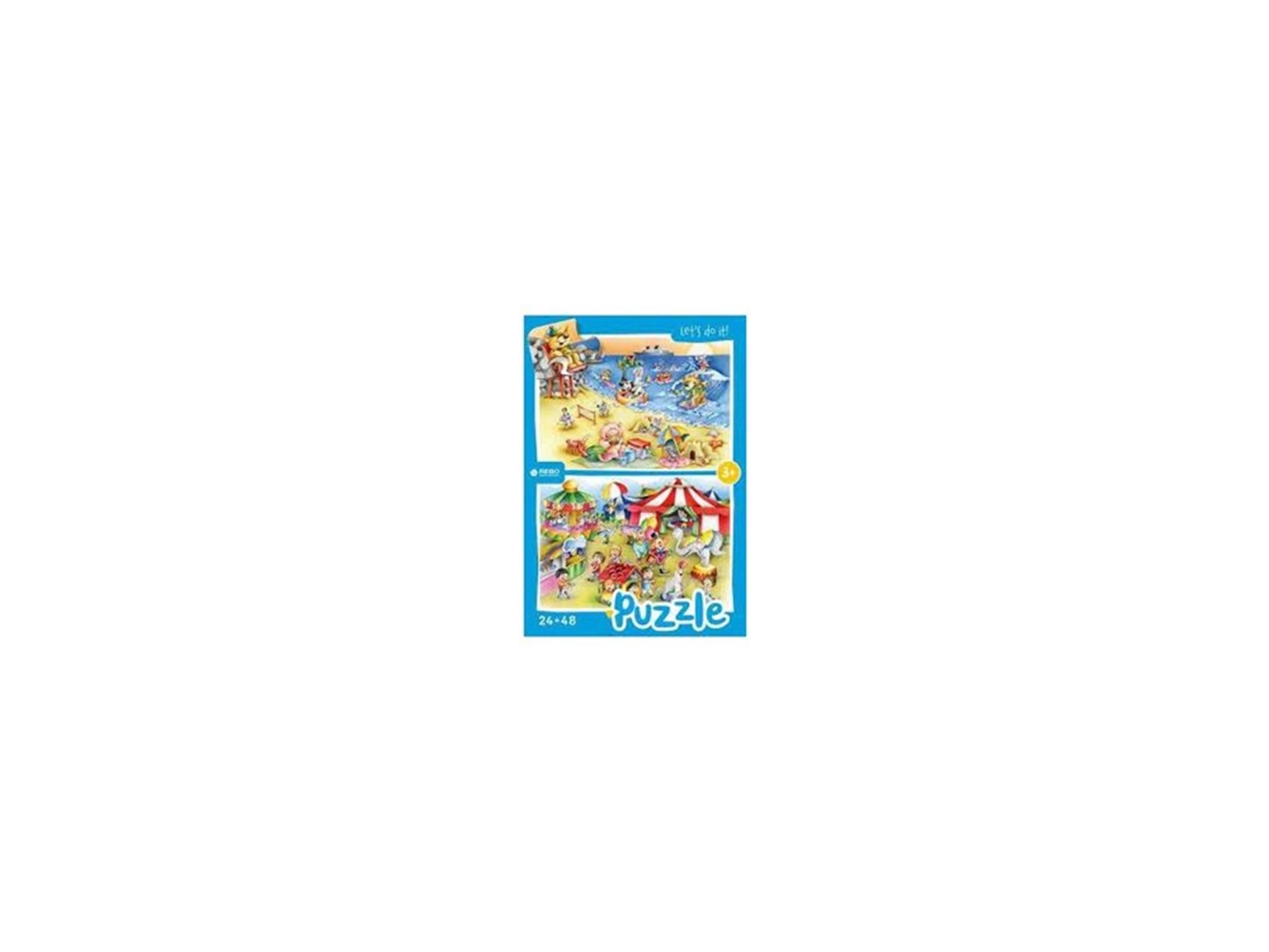 Rebo beach and circus-puzzel 24 + 48 stukjes