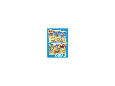 Rebo beach and circus-puzzel 24 + 48 st