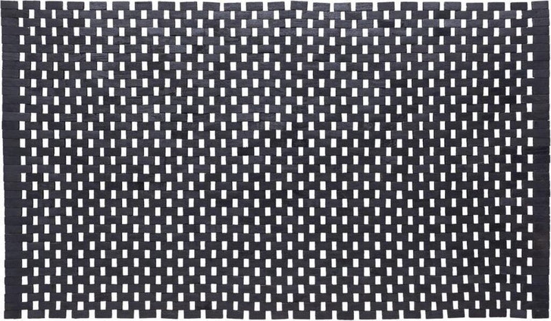 Sealskin sealskin woodblock badmat 52x90 cm teak zwart