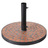 Progarden parasolvoet met terra-design mosaic zwart en oranje