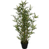 Home styling kunstplant bamboe 90 cm groen