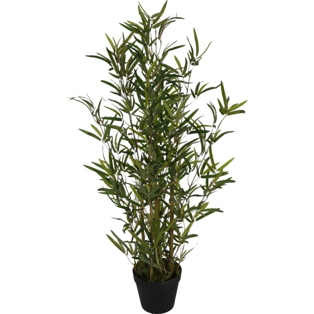 Home styling kunstplant bamboe 90 cm groen