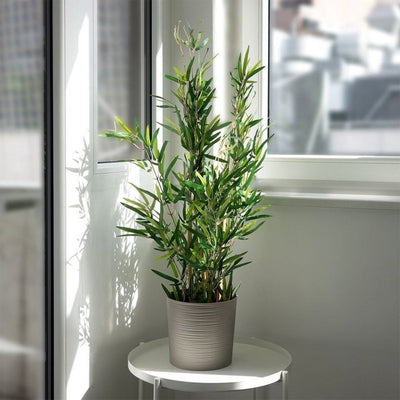 Home styling kunstplant bamboe 90 cm groen