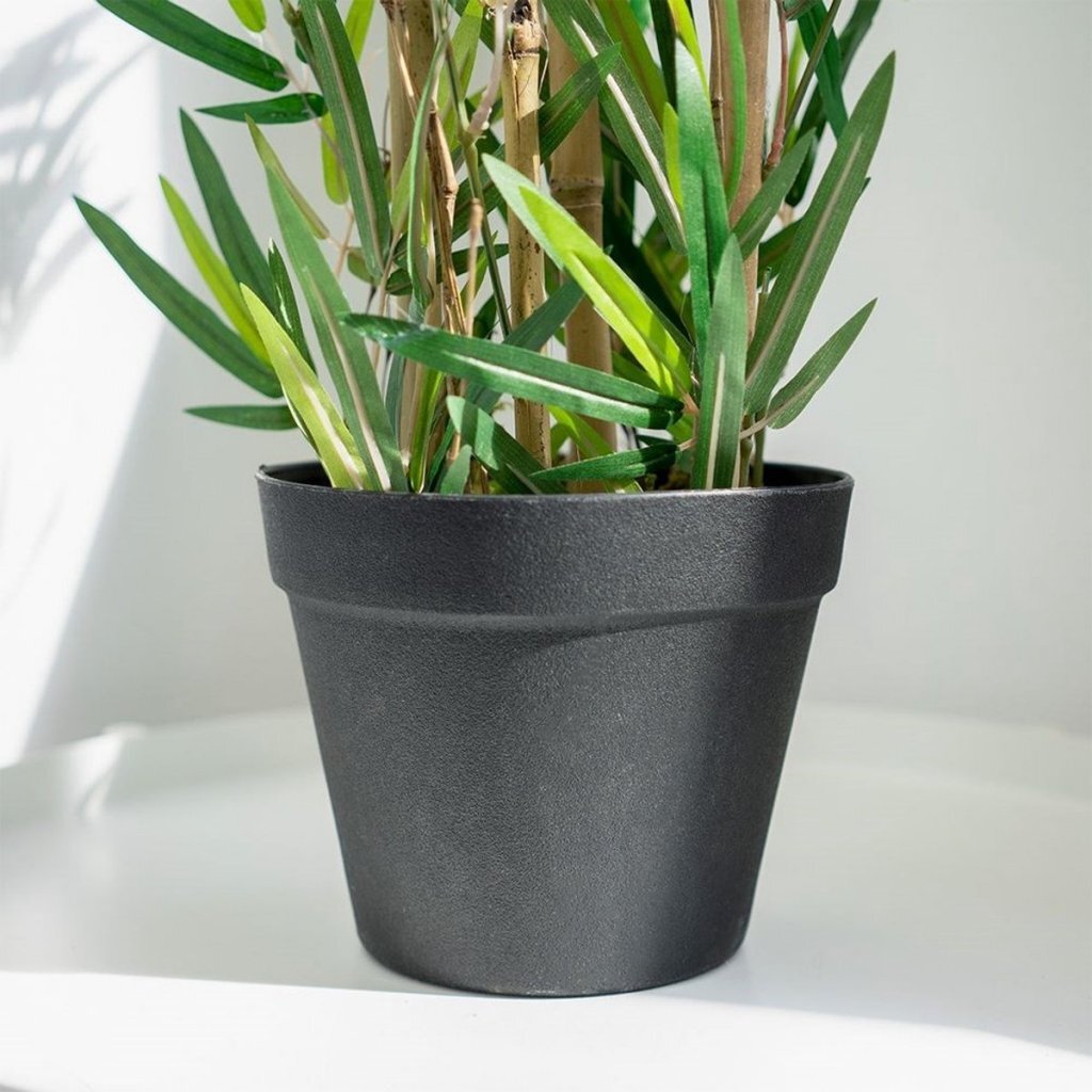 Home styling kunstplant bamboe 90 cm groen