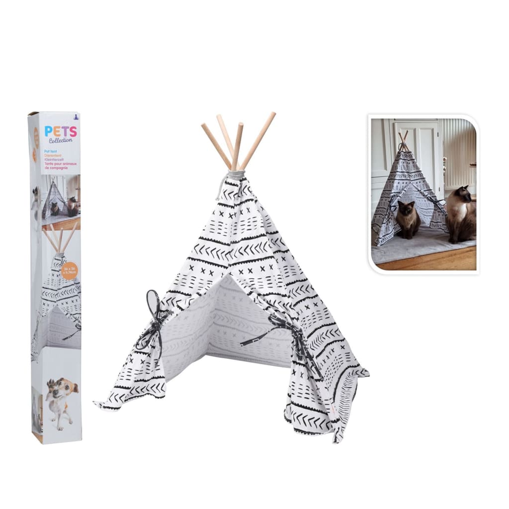 Pets Collection Pets Collection Dierentent Tipi 56x56x74 cm canvas