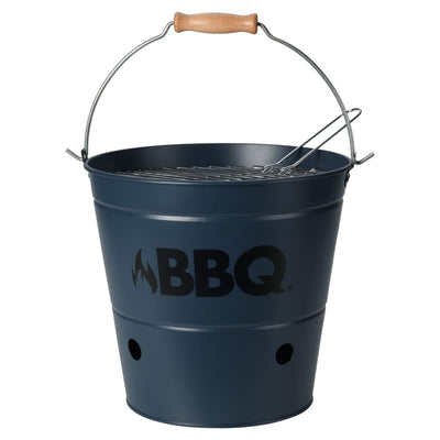 ProGarden ProGarden Barbecue emmer BBQ 26 cm matblauw