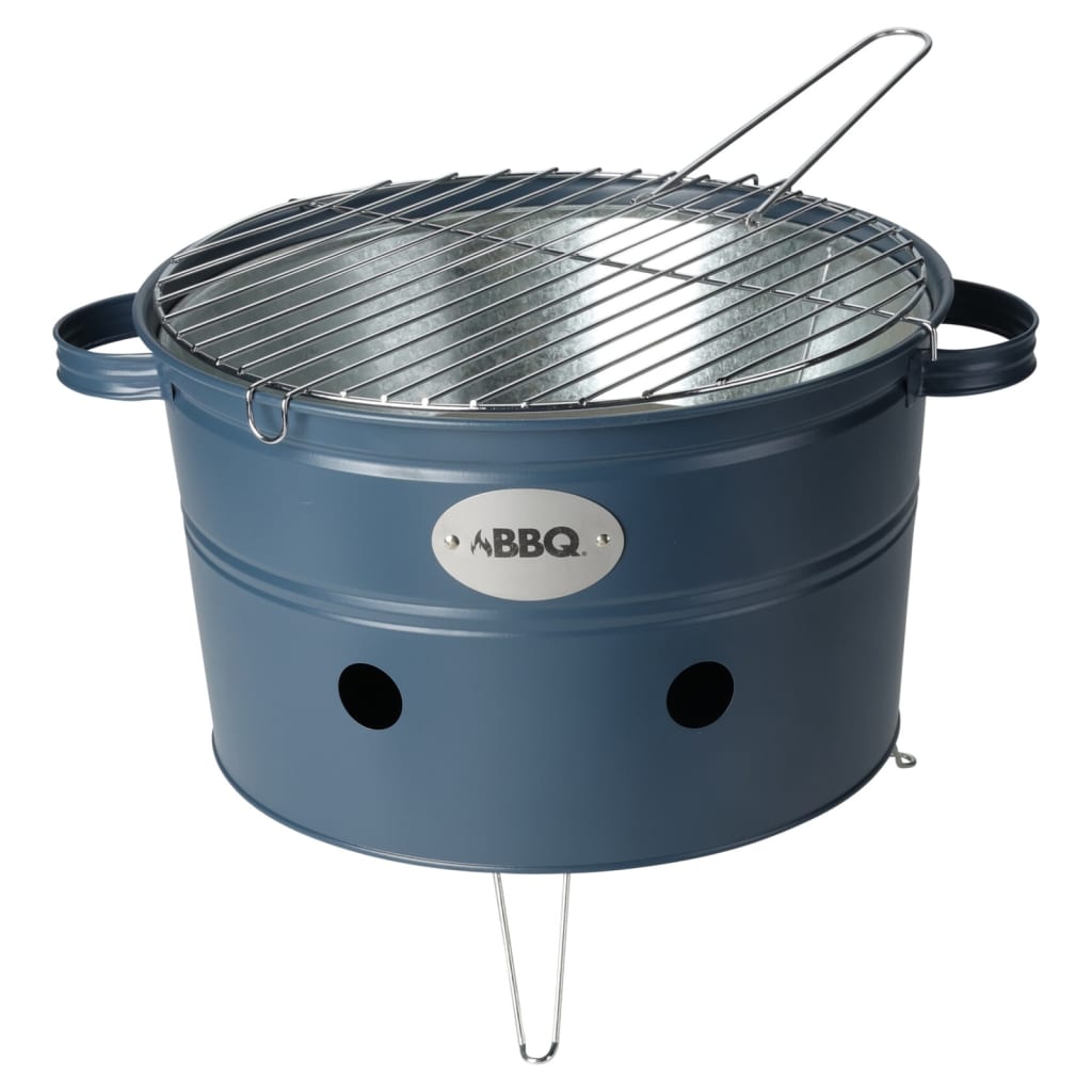 ProGarden ProGarden Barbecue emmer met 2 handvatten 34,5 cm mat donkerblauw