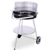 Bbq barbecue 47x77 cm zwart rvs