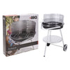 Bbq barbecue 47x77 cm zwart rvs