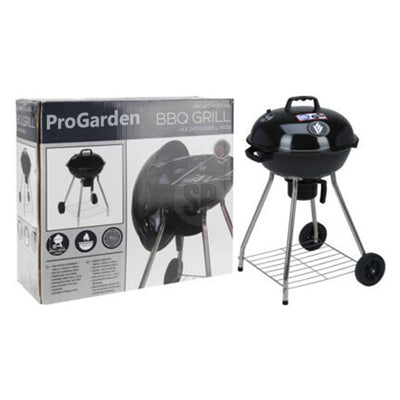 ProGarden ProGarden Barbecuegrill op wielen zwart