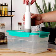 Excellent houseware vacu uuml;m vershouddoos 2,3l groen transparant - afbeelding 3