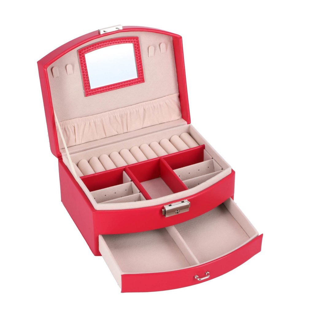 Merkloos sans marque juwelenbox deluxe roze
