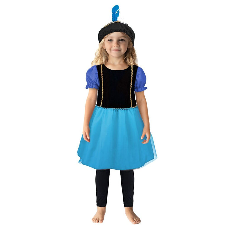 Overige merken pietenjurk 98-104 paars blauw