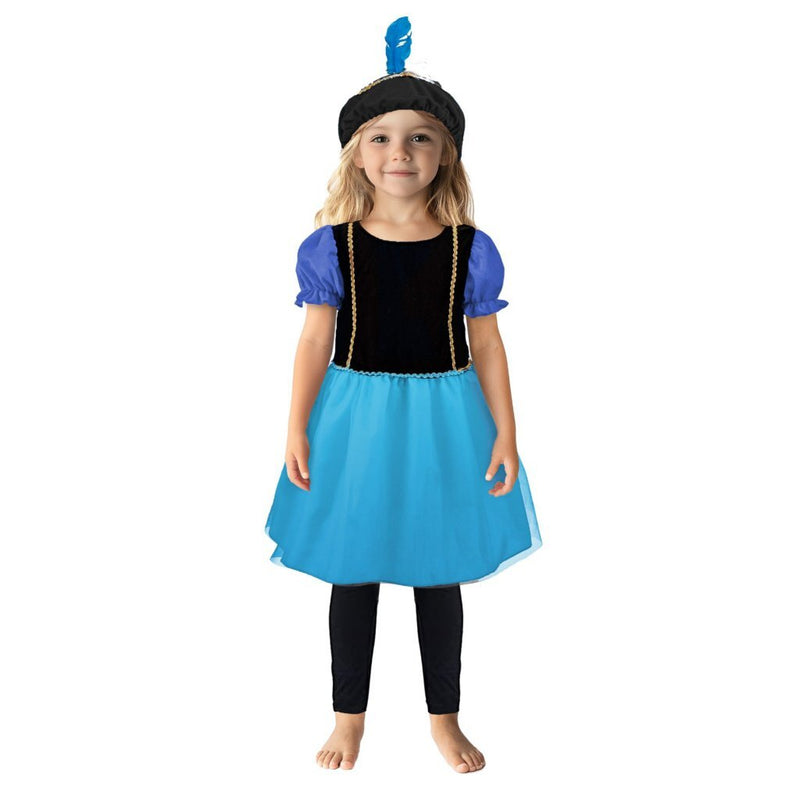Overige merken pietenjurk 110-116 paars blauw