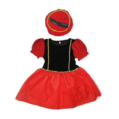 Overige merken pietenjurk 98-104 zwart rood
