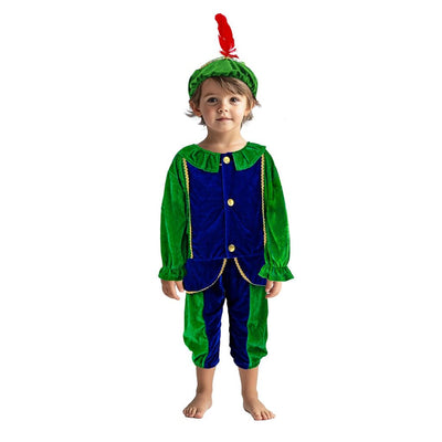 Overige merken pietenpak 110-116 groen blauw