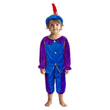Overige merken pietenpak 98-104 paars blauw - afbeelding 1