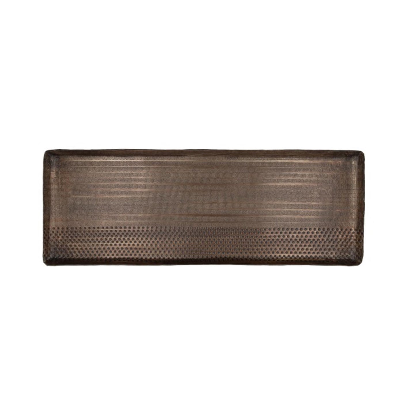 Hbx natural living dienblad 45x18x1,5cm brass