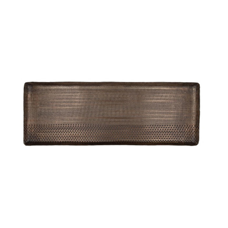 Hbx natural living dienblad 45x18x1,5cm brass