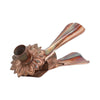 Hbx natural living kandelaar met clip bonez brons 16x7cm