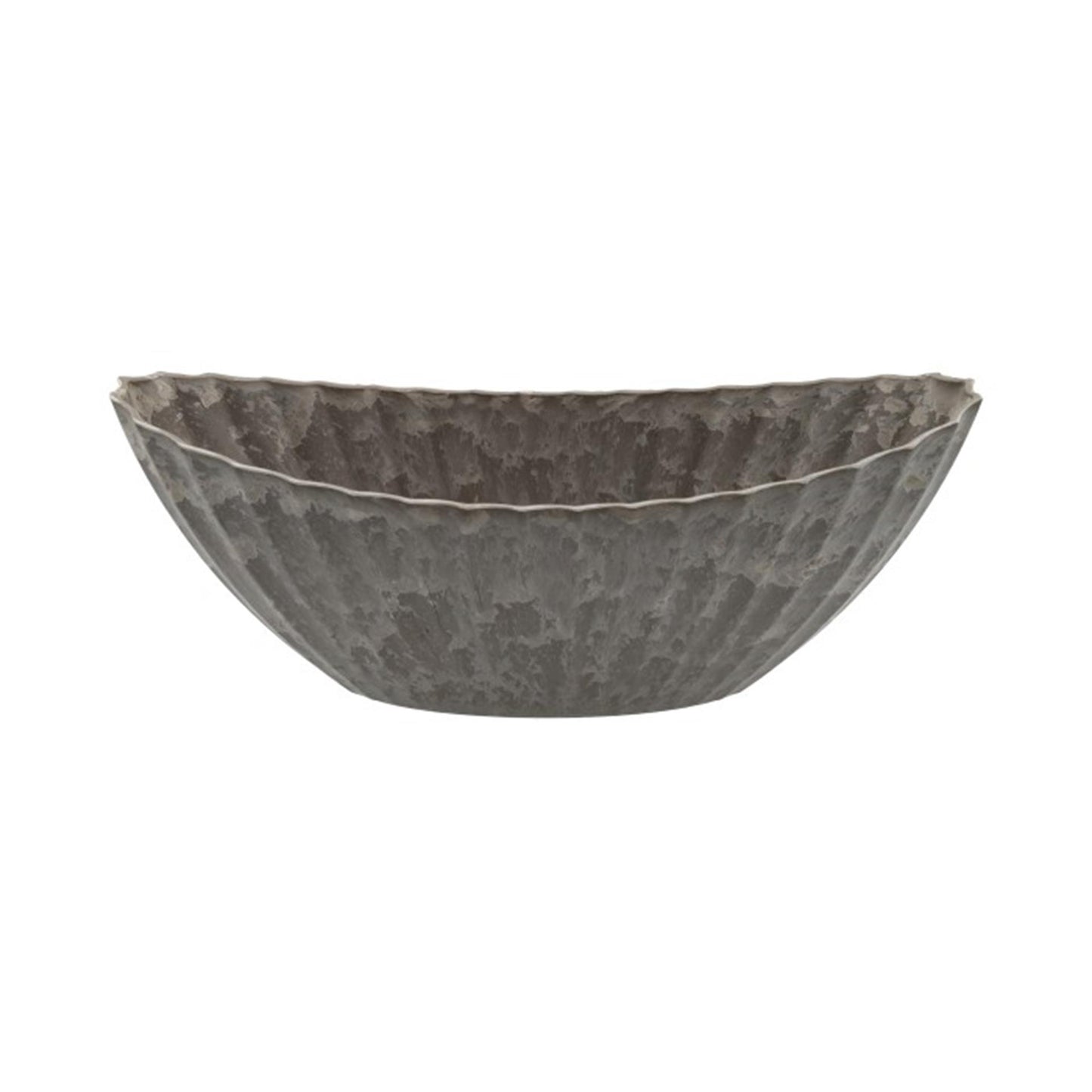 Hbx natural living bloempot melamine ribble 36x15x14cm