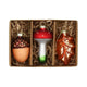 Hbx natural living kersthanger glas 3-delig