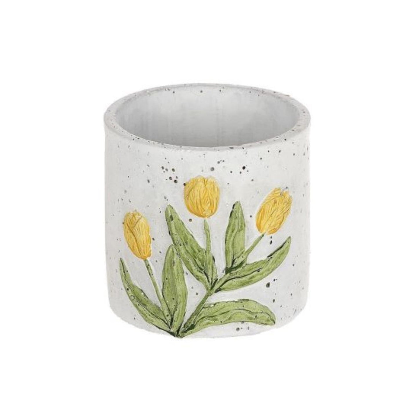 Hbx natural living hbx natrural living bloempot tulp geel ø10,5xh10,3cm