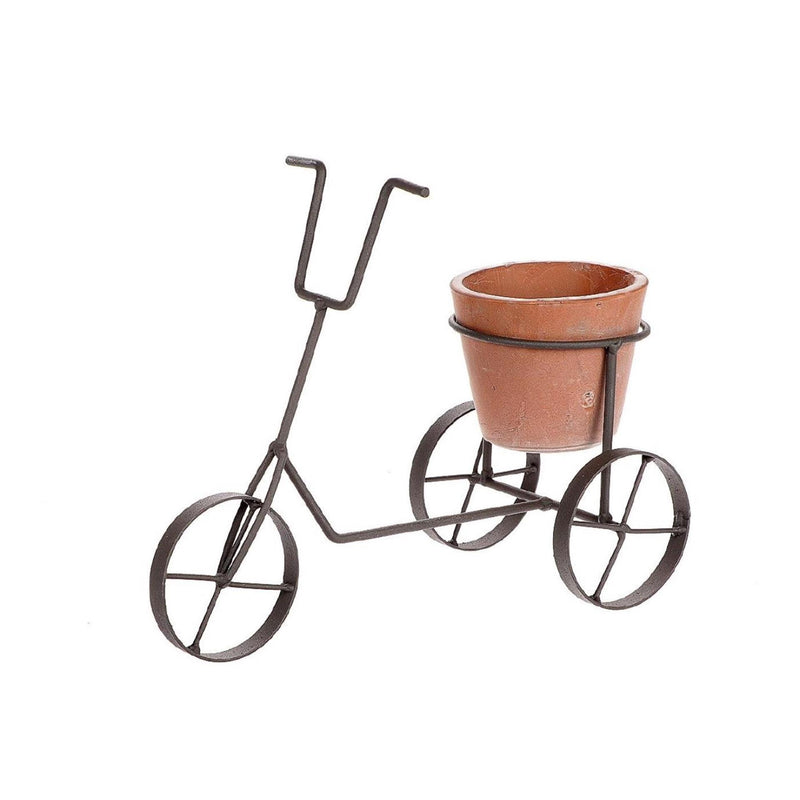 Hbx natural living bloempot fiets 30x13,5x24cm