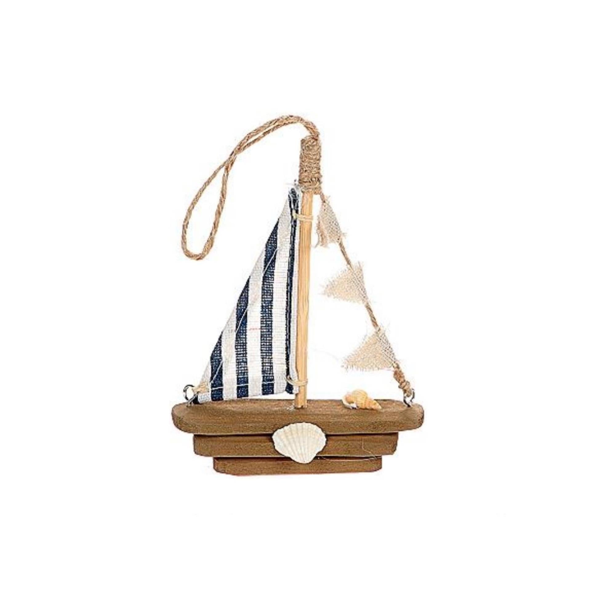 Hbx natural living zeilboot pentra 6,5x2,5x13cm