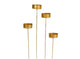 Hbx natural living kaarshouder goud dia4,5cm<br>