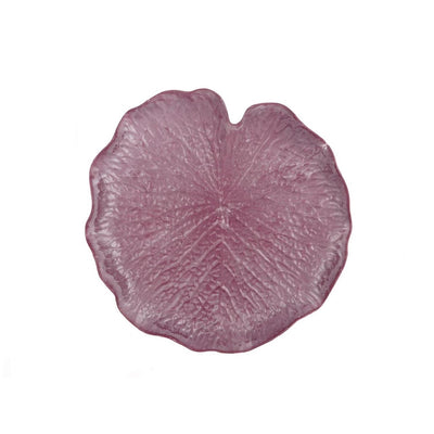 Hbx natural living hbx natrural living plateau bladvorm melam aubergine ø31xh3.5cm