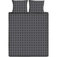 Ten cate katoenen eenpersoons dekbedovertrek 140x200 220 cm graphic antraciet