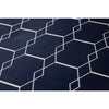 Ten cate katoenen eenpersoons dekbedovertrek 140x200 220 cm graphic donkerblauw