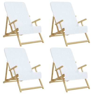 Vidaxl strandhanddoeken 4 st 400 g m² 60x135 cm stof wit