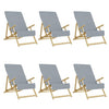 Vidaxl strandhanddoeken 6 st 400 g m² 60x135 cm stof grijs