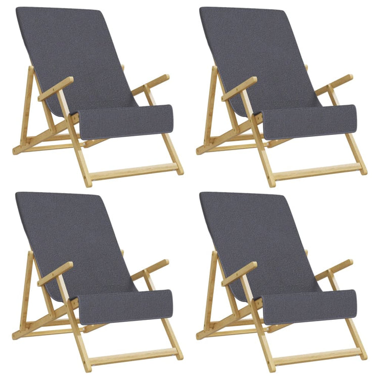 Vidaxl strandhanddoeken 4 st 400 g m² 60x135 cm stof antracietkleurig