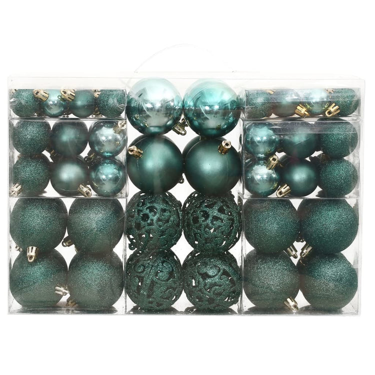 VidaXL Kerstballen 100 st 3 4 6 cm groen
