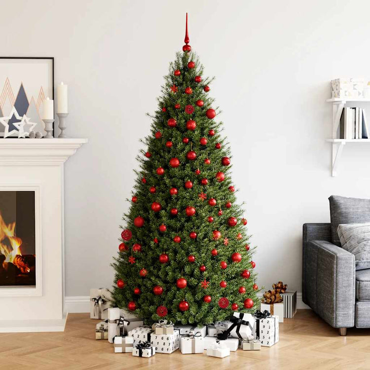 Vidaxl 111-delige kerstballenset polystyreen rood