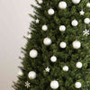 Vidaxl 111-delige kerstballenset polystyreen wit