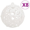 Vidaxl 111-delige kerstballenset polystyreen wit