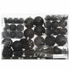Vidaxl 111-delige kerstballenset polystyreen zwart