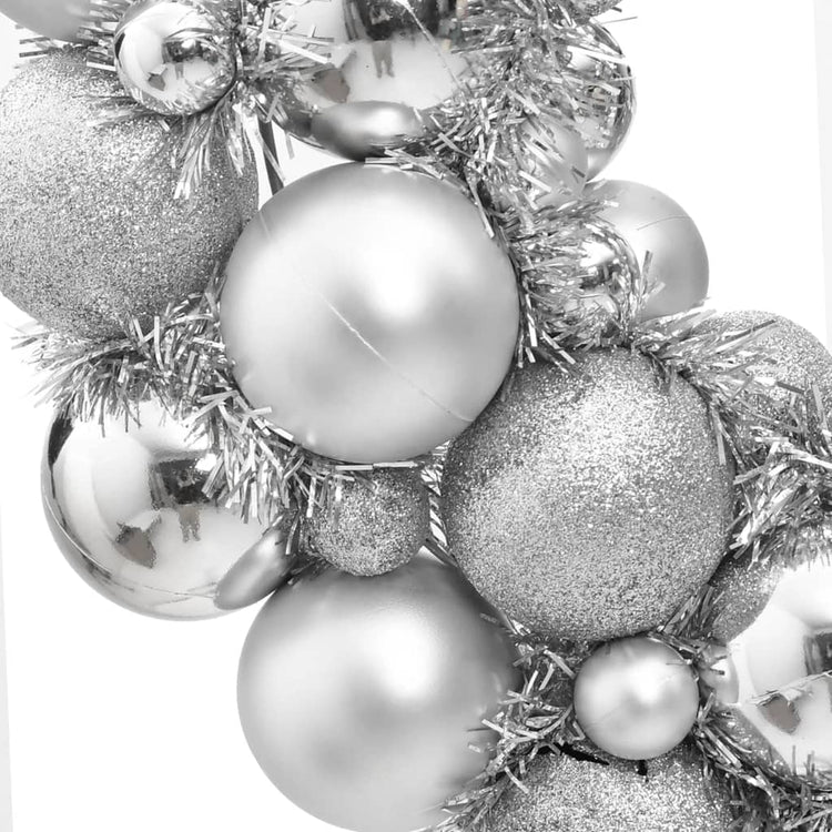 VidaXL Kerstkrans 45 cm polystyreen zilverkleurig