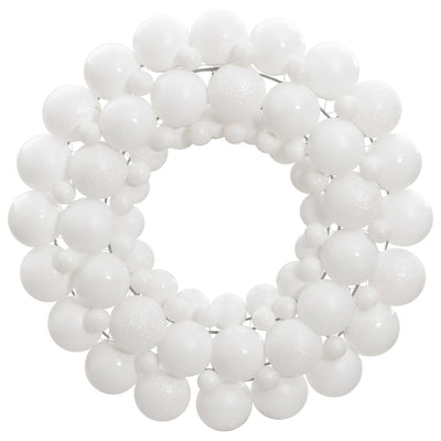 Vidaxl kerstkrans 45 cm polystyreen wit