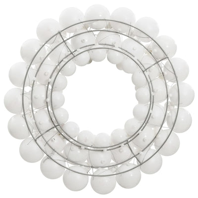 Vidaxl kerstkrans 45 cm polystyreen wit