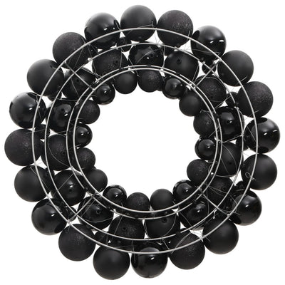 VidaXL Kerstkrans 45 cm polystyreen zwart