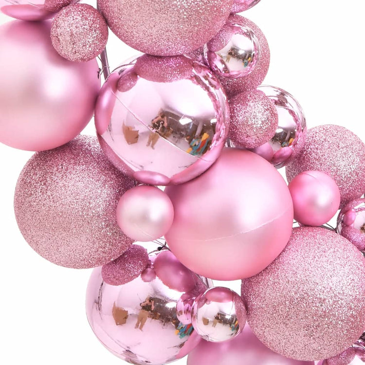 VidaXL Kerstkrans 45 cm polystyreen roze