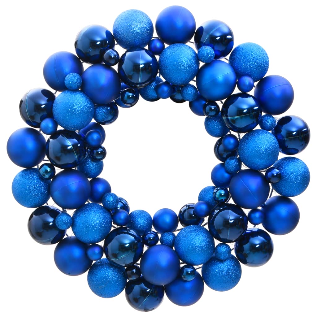 Vidaxl kerstkrans 45 cm polystyreen blauw