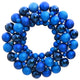 Vidaxl kerstkrans 45 cm polystyreen blauw