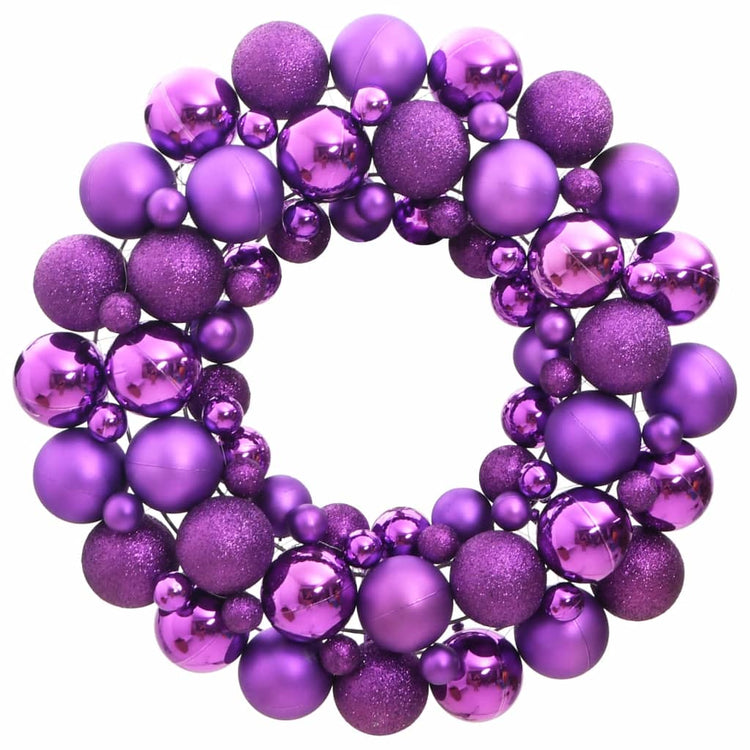 VidaXL Kerstkrans 45 cm polystyreen paars
